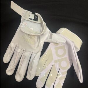 Adidas White Football Gloves